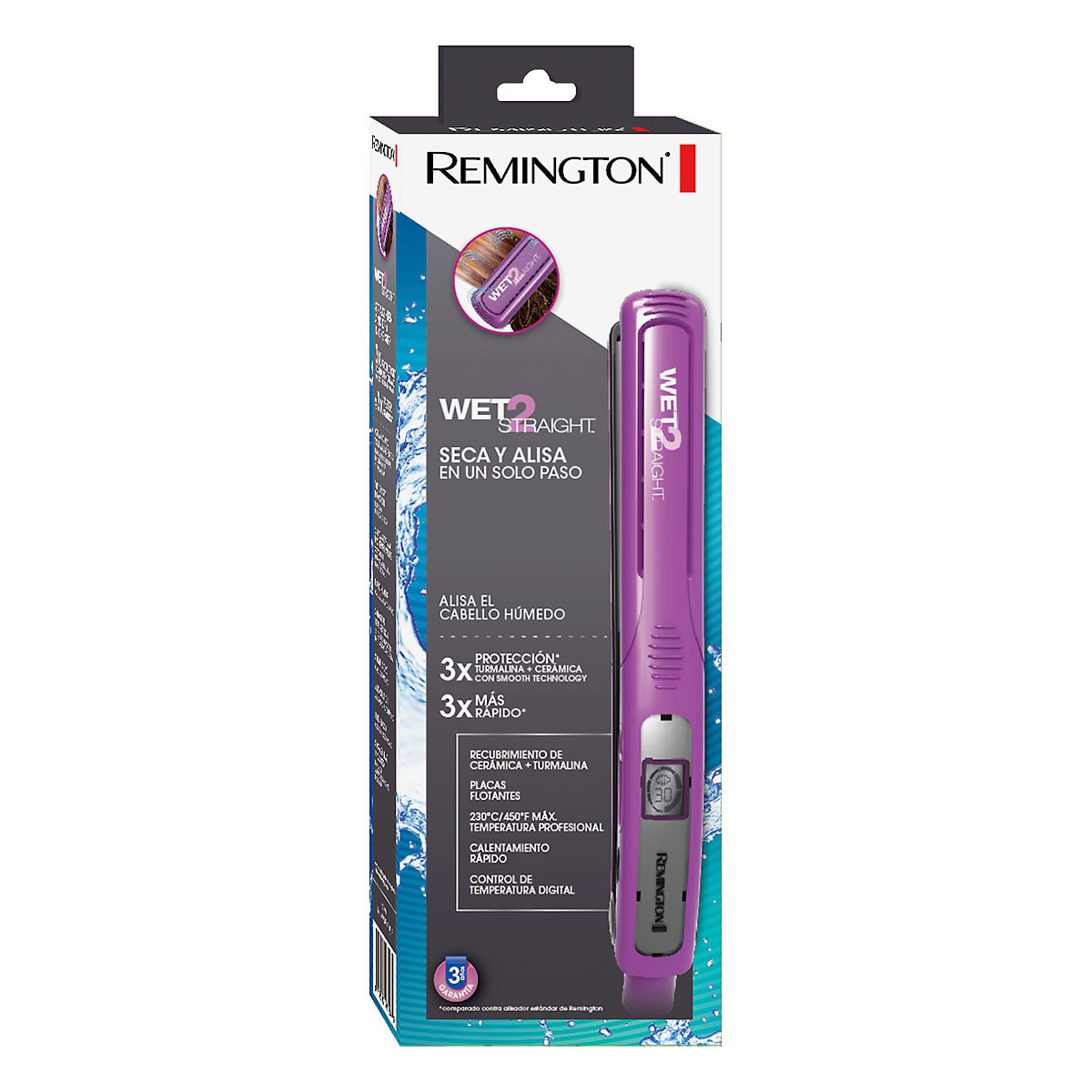 PLANCHA WET2STRAIGHT DELGADA ORIGINAL REMINGTON - Imagen 2