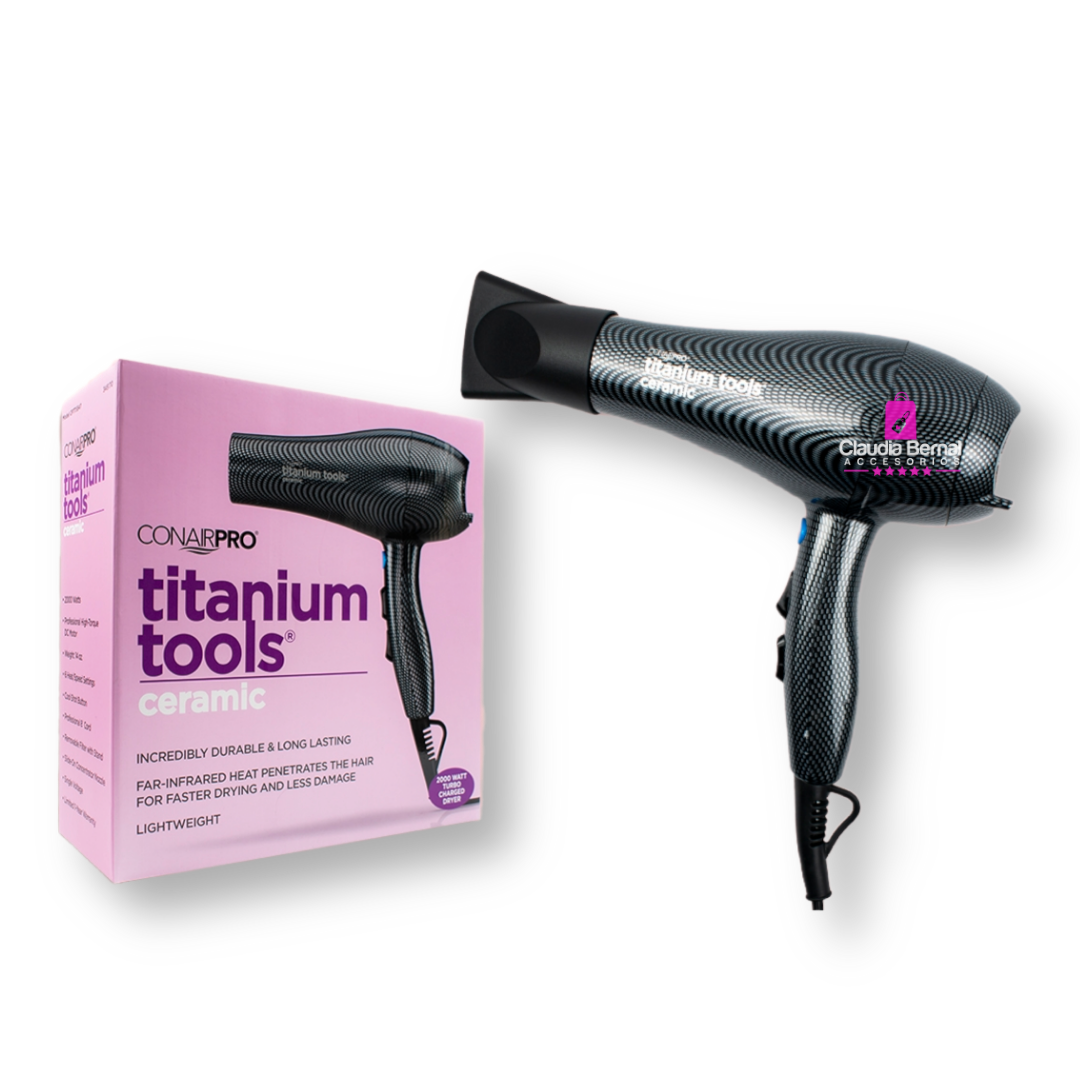 SECADOR CONAIR TITANIUM TOOLS CERAMIC ORIGINAL