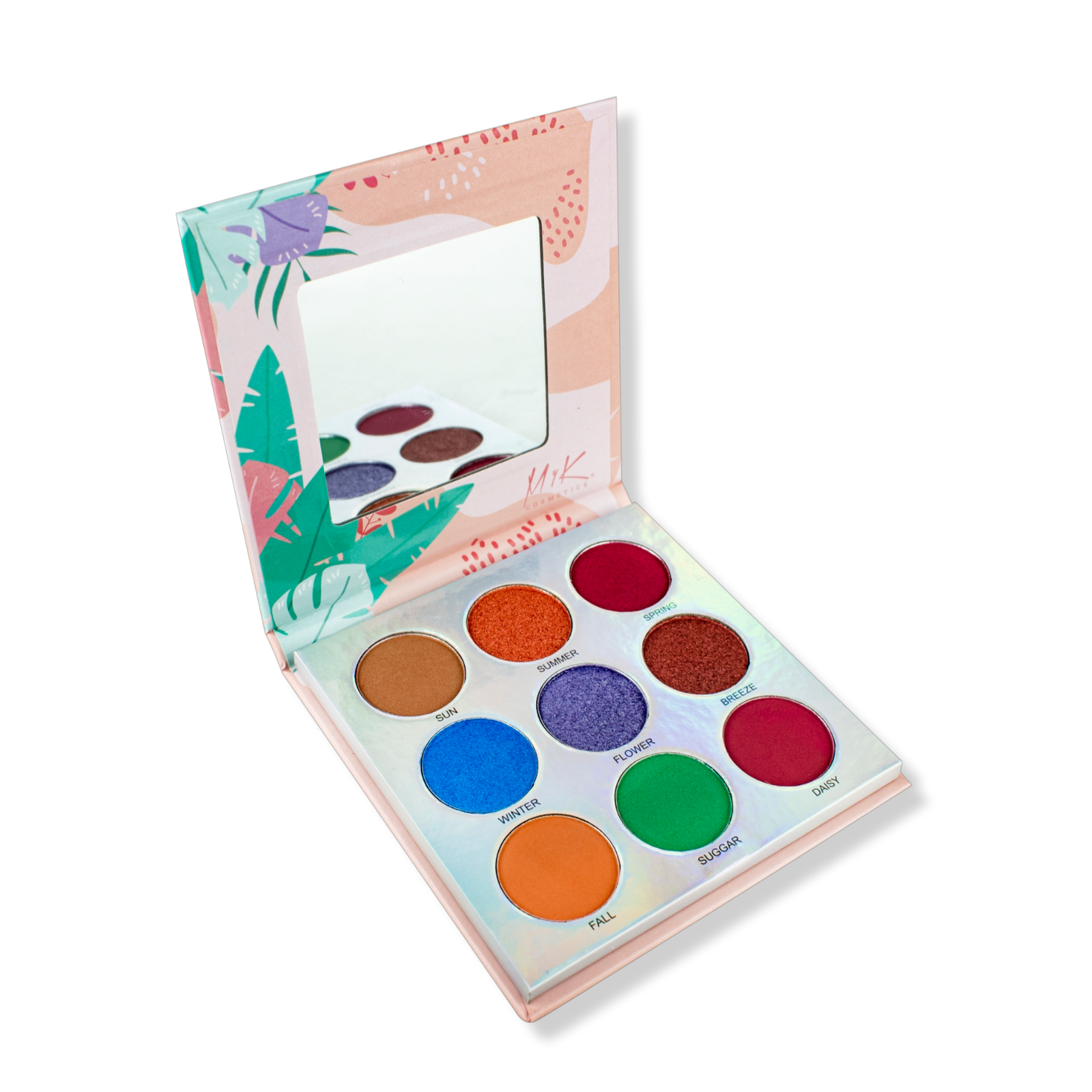 SET SUMMER MYK 2 PALETA DE SOMBRAS + ILUMINADORES - Imagen 2