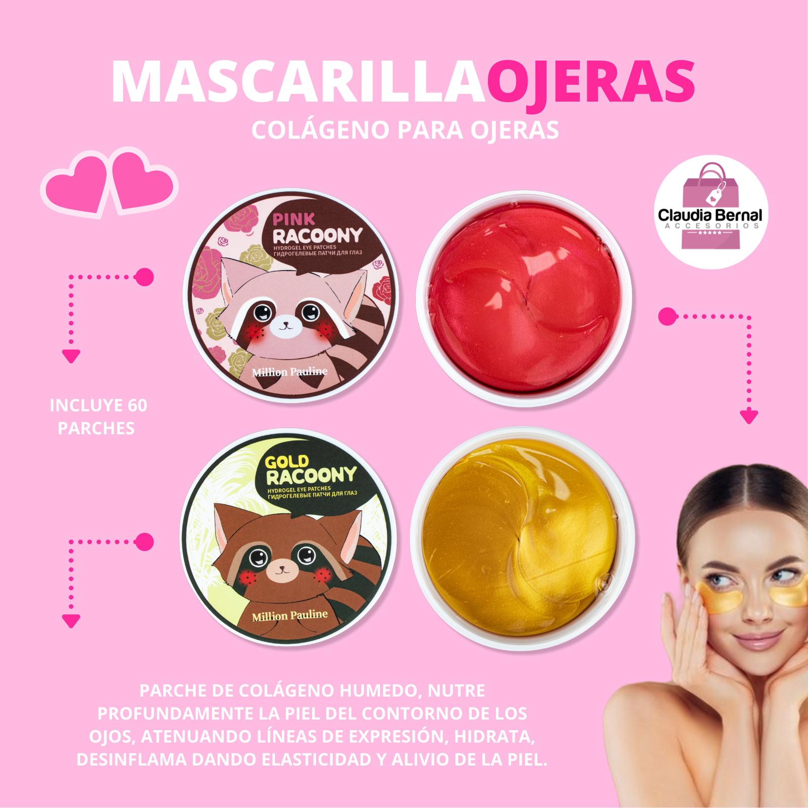 MASCARILLA DE COLÁGENO PARA OJERAS - Imagen 2