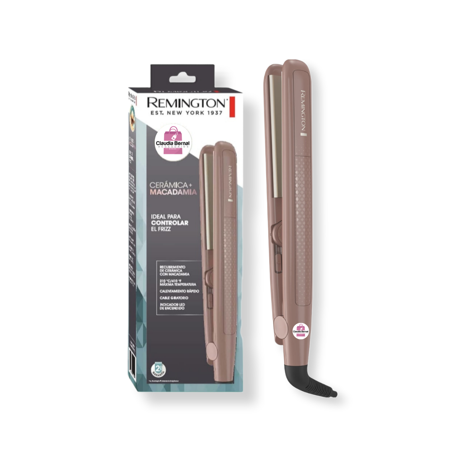 PLANCHA CERÁMICA + MACADAMIA REMINGTON ORIGINAL