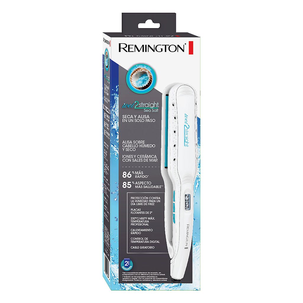 PLANCHA WET2STRAIGHT ANCHA SALES DE MAR REMINGTON ORIGINAL - Imagen 2