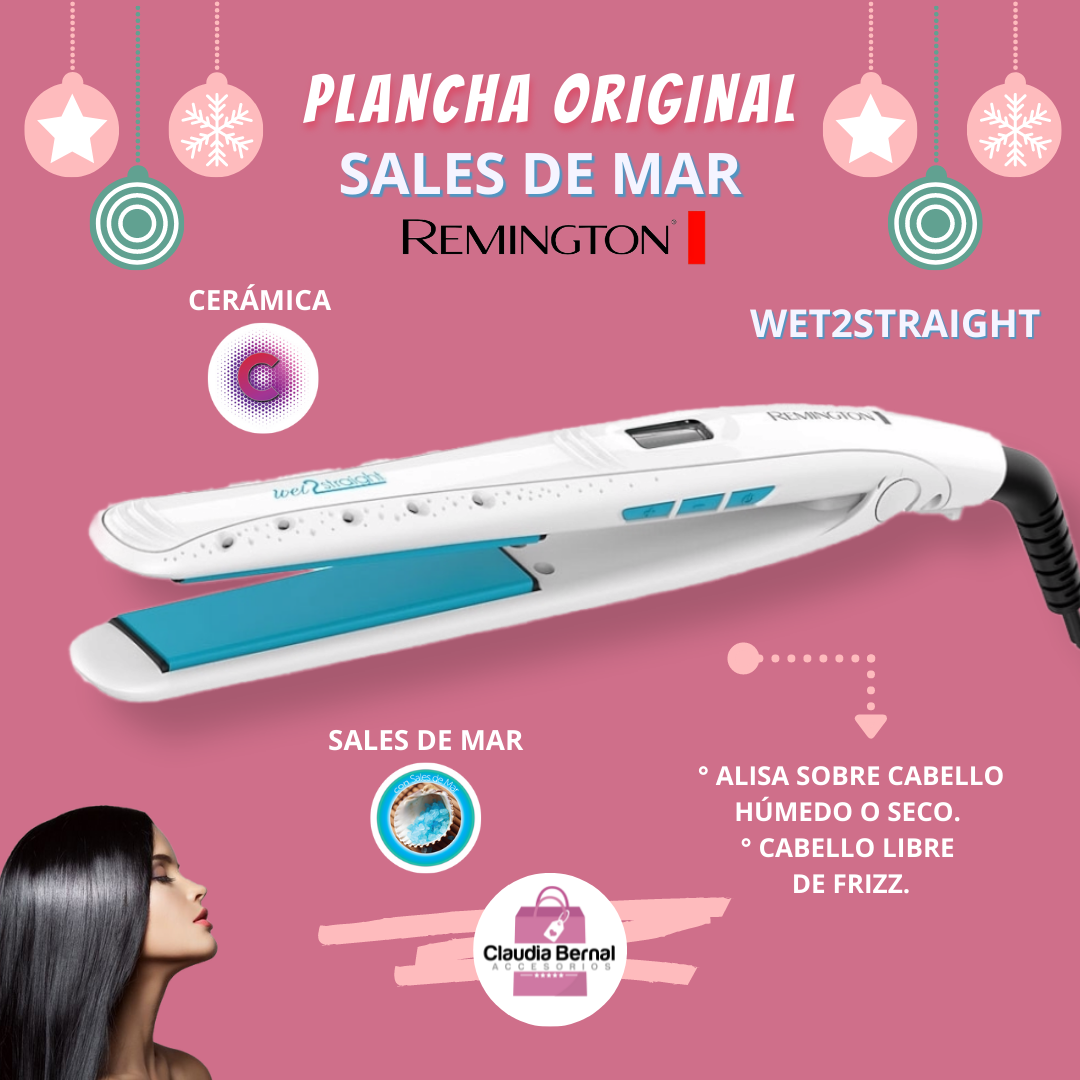 PLANCHA WET2STRAIGHT SALES DE MAR REMINGTON ORIGINAL - Imagen 6