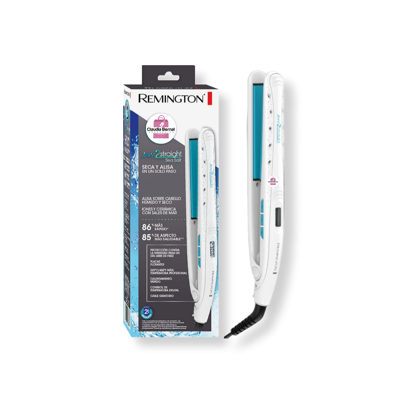 PLANCHA WET2STRAIGHT SALES DE MAR REMINGTON ORIGINAL