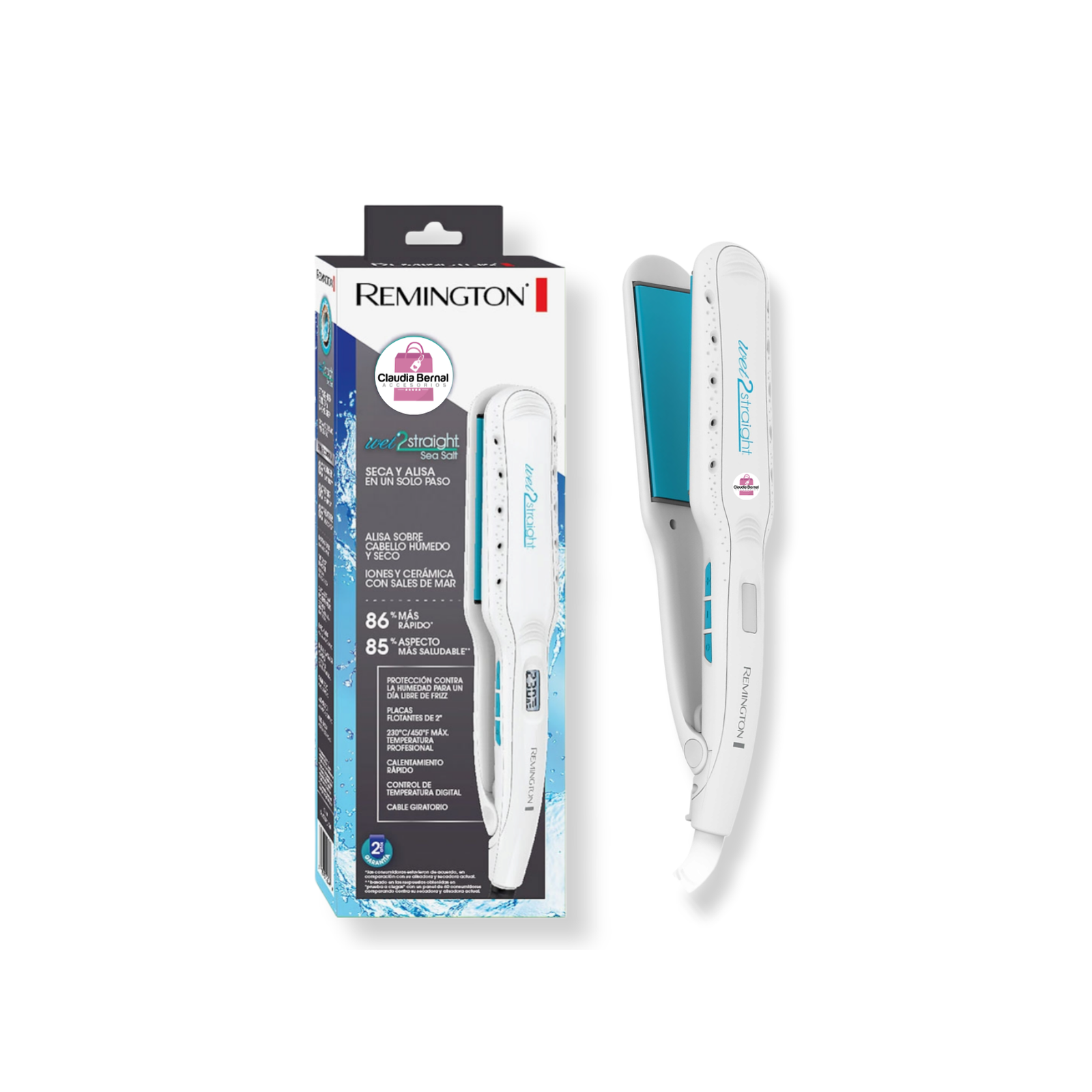 PLANCHA WET2STRAIGHT ANCHA SALES DE MAR REMINGTON ORIGINAL