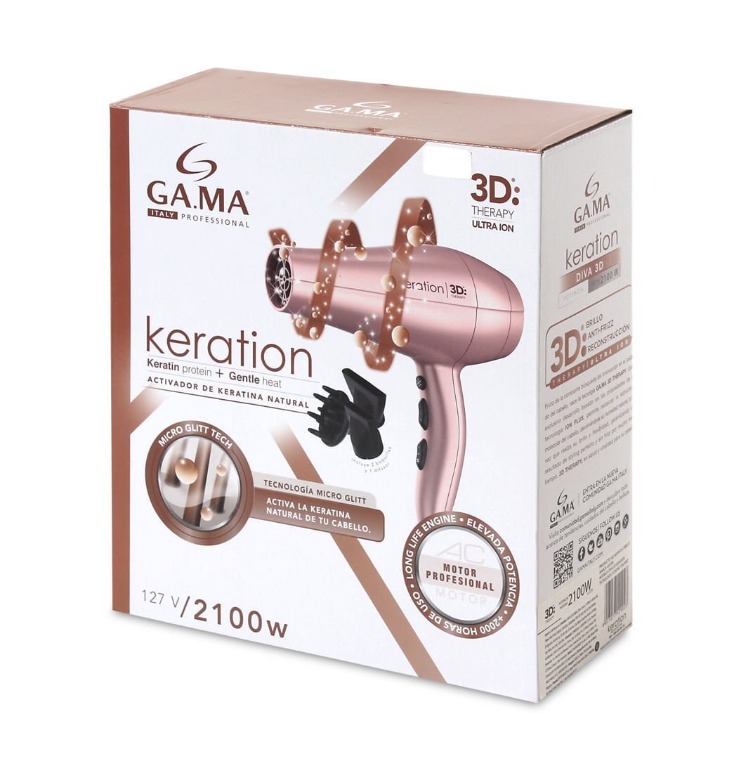 SECADOR DIVA KERATION 3D PROFESIONAL ORIGINAL GAMA - Imagen 5