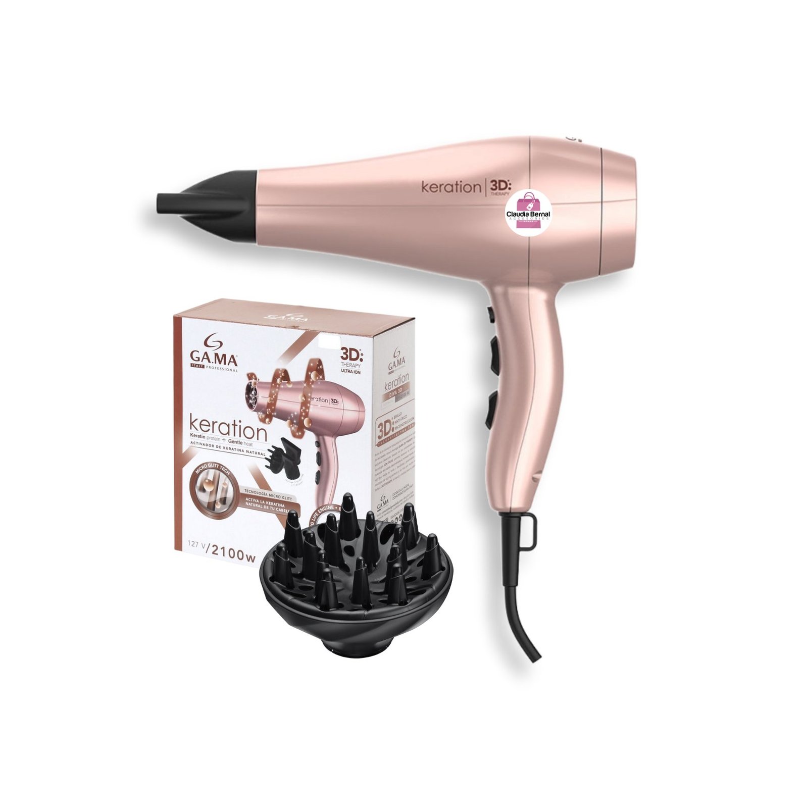 SECADOR DIVA KERATION 3D PROFESIONAL ORIGINAL GAMA