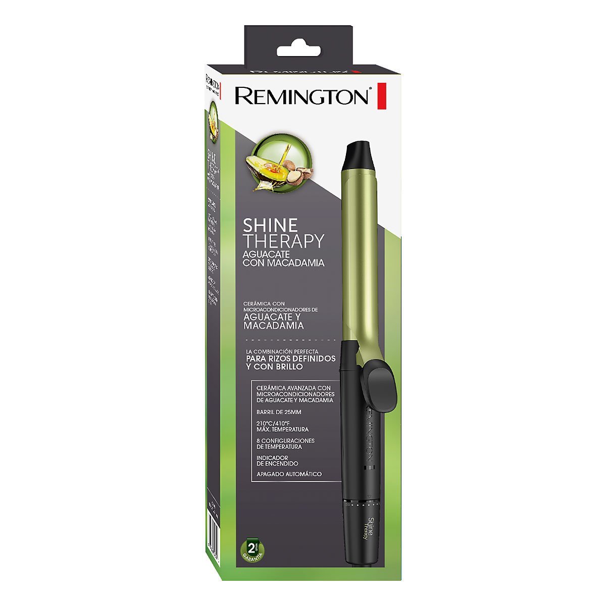 RIZADOR AGUACATE Y MACADAMIA ORIGINAL REMINGTON EN TUBO 25mm - Imagen 3