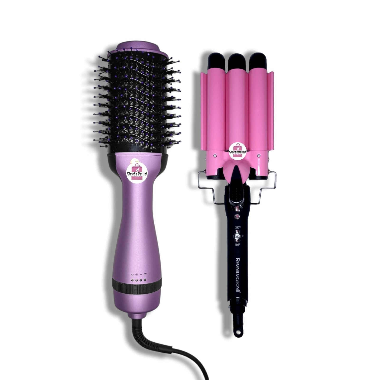 COMBO CEPILLO SECADOR MULTIFUNCIONAL + RIZADOR ONDAS DE SIRENA - Imagen 3