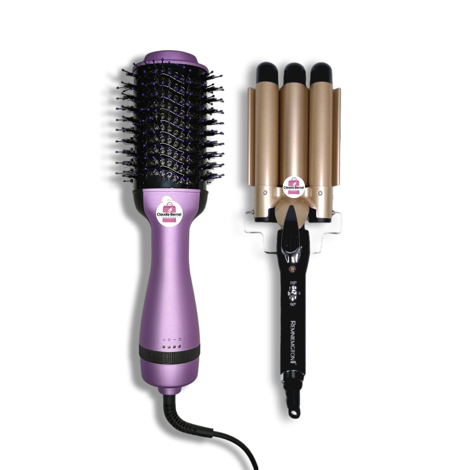 COMBO CEPILLO SECADOR MULTIFUNCIONAL + RIZADOR ONDAS DE SIRENA - Imagen 6