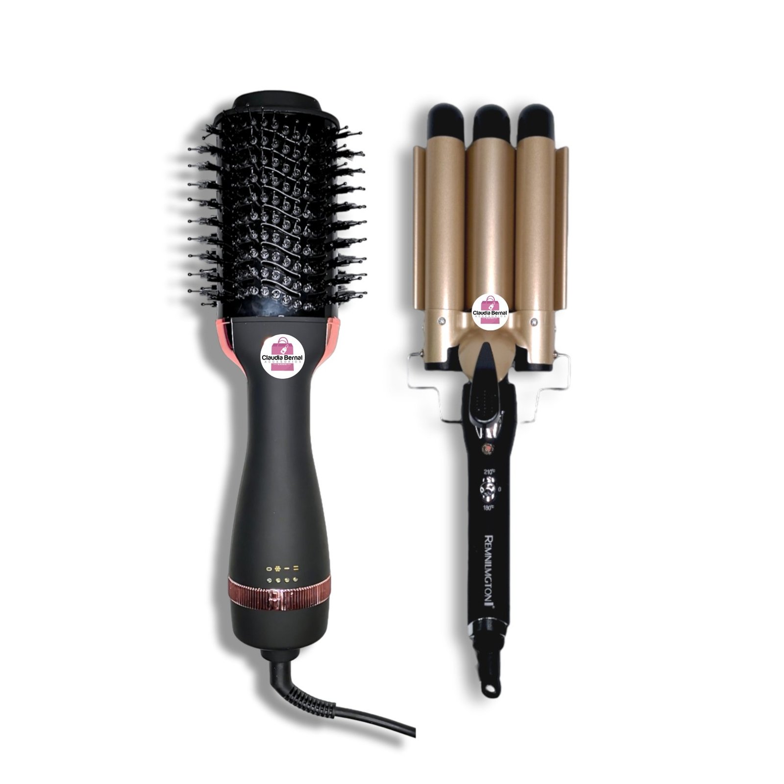 COMBO CEPILLO SECADOR MULTIFUNCIONAL + RIZADOR ONDAS DE SIRENA - Imagen 5