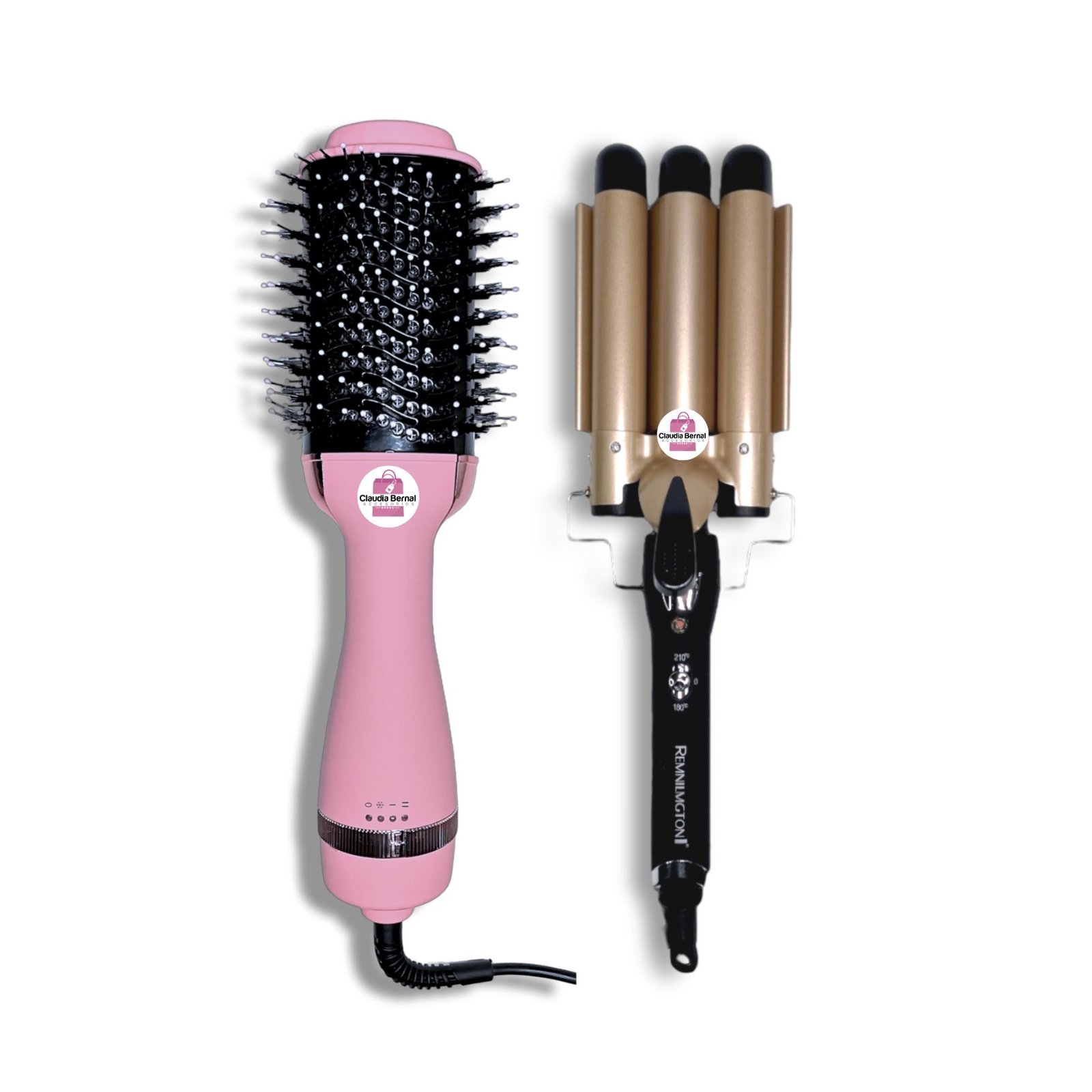 COMBO CEPILLO SECADOR MULTIFUNCIONAL + RIZADOR ONDAS DE SIRENA - Imagen 4