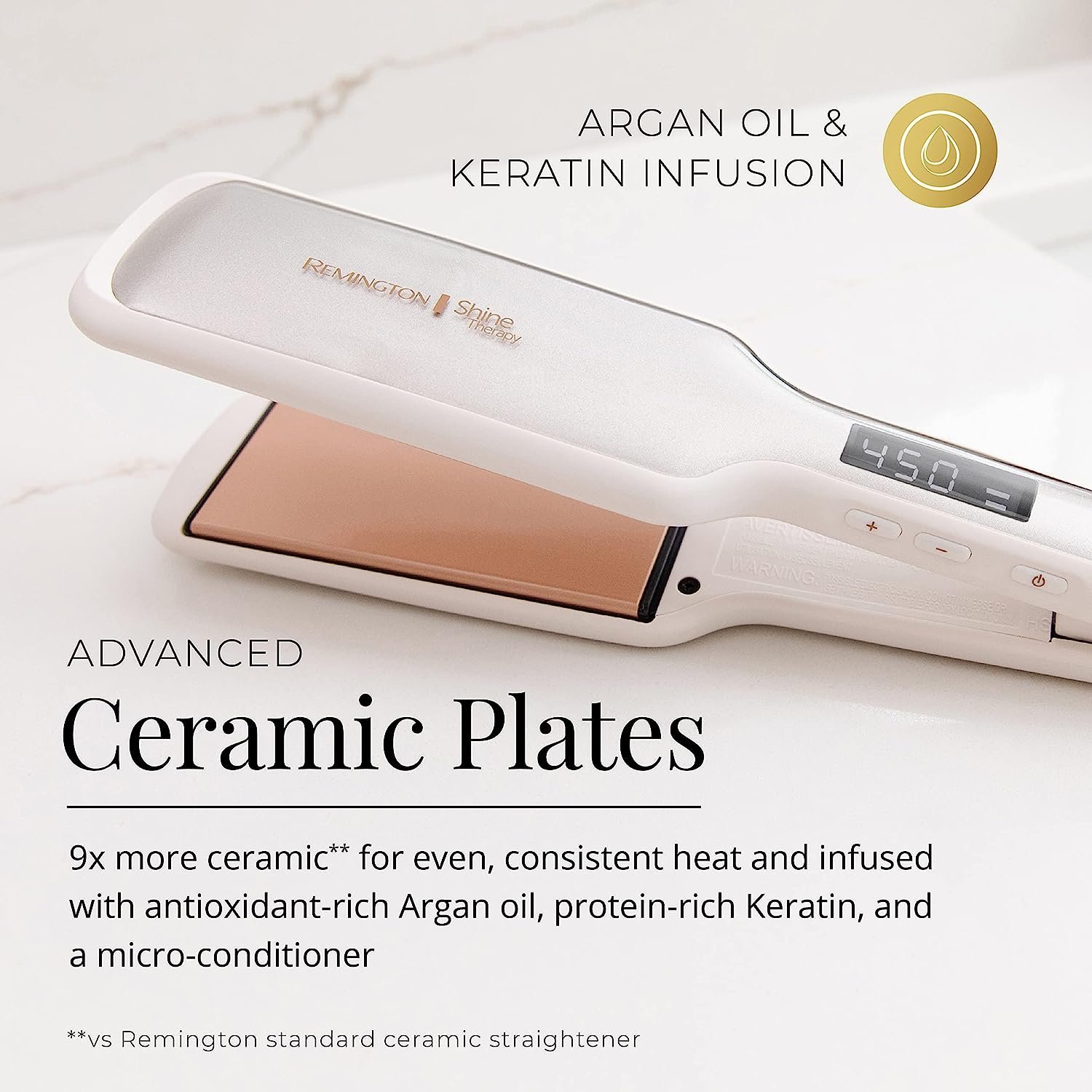 PLANCHA ALISADORA INFUSIÓN ACEITE DE ARGAN & KERATINA 2" - Imagen 6