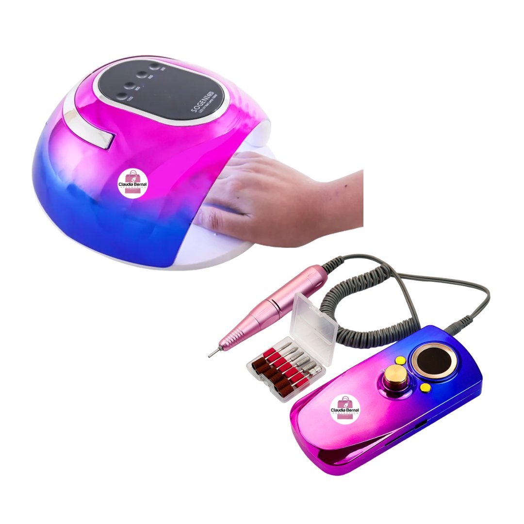 COMBO TORNASOL LÁMPARA 168W SOGENI UV LED + PULIDOR INHALAMBRICO 35.000 RPM