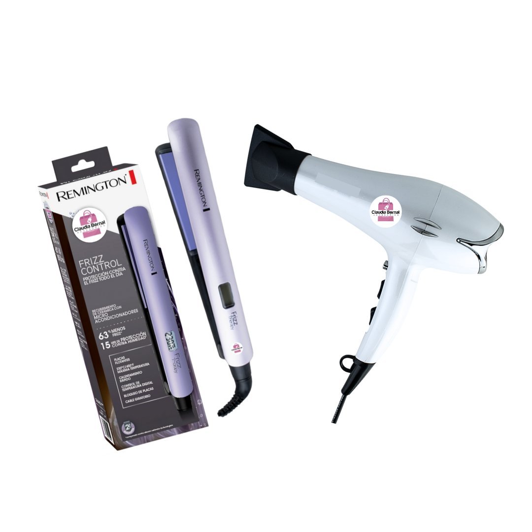 COMBO FRIZZ CONTROL CON ALISADORA ORIGINAL REMINGTON